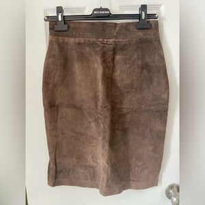Vintage Danier brown suede skirt